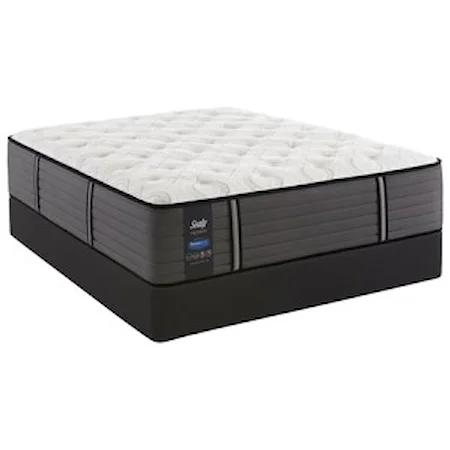 Queen 14 1/2" Plush Pocketed Coil Mattress and StableSupport™ Foundation